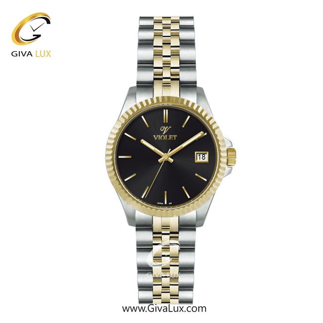 ساعت مچی اورجینال مردانه ویولت VIOLET نقره ای-طلایی | طلایی-نقره ای| مشکی| کد رفرنس 0558/2